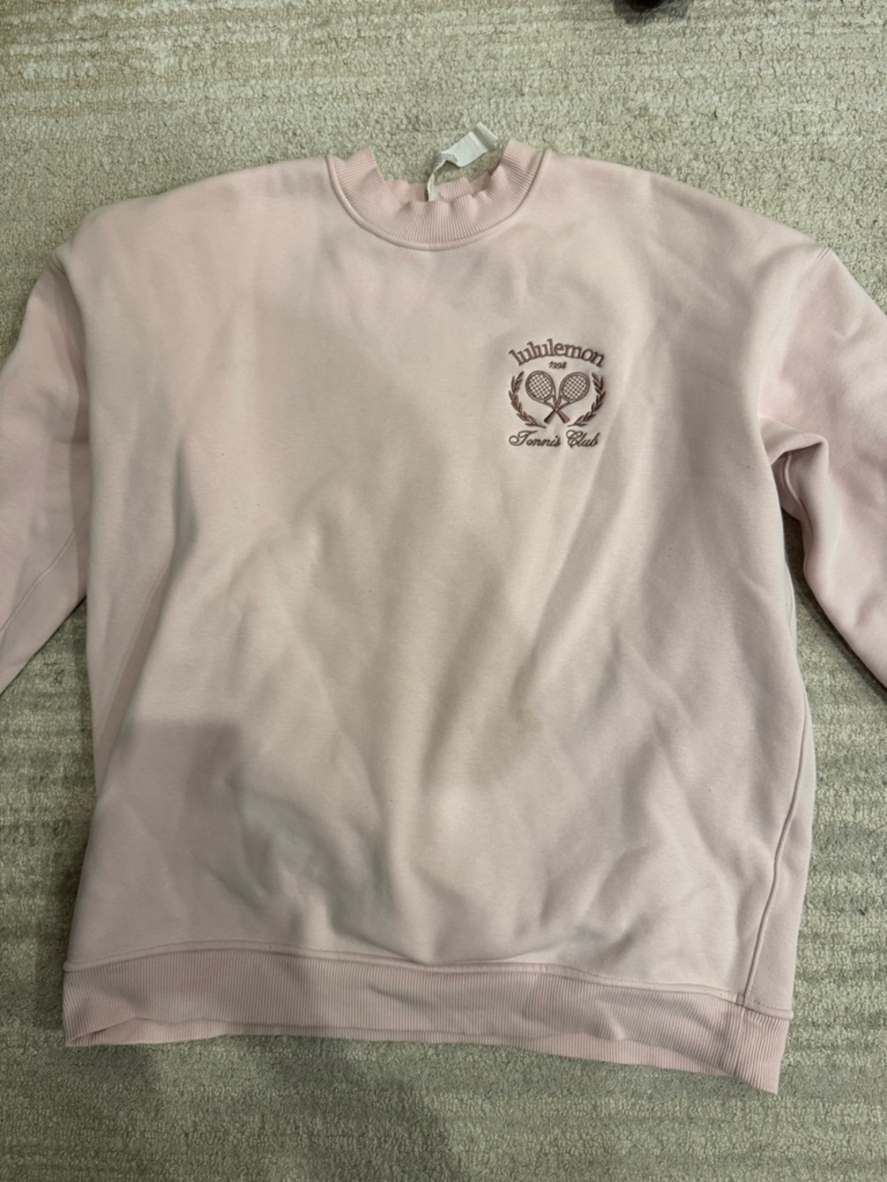 Lululemon Pink Tennis Club Crewneck Sweatshirt